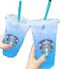 Blue Starbucks Drink - Starbucks Blueberry Acai Refresher Png