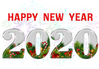 Happy New Year 2020 Png Clipart - New Year