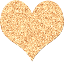 Heart Glitter Gold PNG File HD