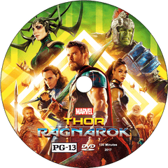 Thor Ragnarok Disc Label - Thor Ragnarok Wallpaper For Mobile Png