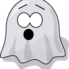 Cute Ghost Clipart Summer Hatenylo - Animated Ghosts Scared Ghost Png