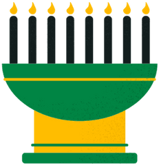 Kwanzaa Candles Kinara - Menorah Png