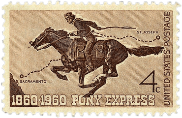 Ebay - Pony Express Stamp Png