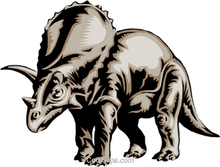 Triceratops Royalty Free Vector Clip Art Illustration - Triceratops Vector Free Png