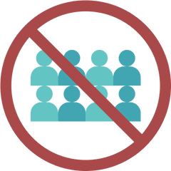 Free Icons - Avoid Crowd Icon Png