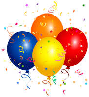 Party Balloon Birthday Colored Free PNG HQ