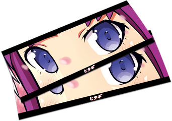 Senjougahara Eyes Slap - Cartoon Png