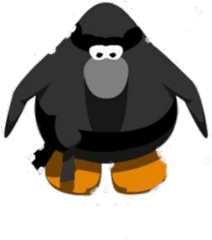 Ninja Penguin No Background - Roblox Club Penguin Propeller Hat Png