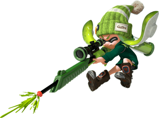 Splatoon Green Inkling Girl Png