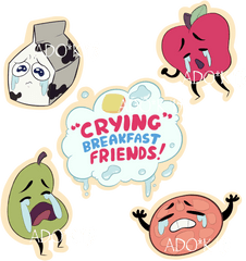 Download Breakfast Clipart Friend - Breakfast Png Image With Crying Breakfast Stickers