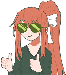 Doki Literature Club - Doki Doki Literature Club Sunglasses Png