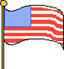 Download Pixilart American Flag Mcleod Png 5sos Logo - 8 Bit Japanese Flag