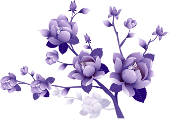 Lavender Clipart Clear Background - Transparent Background Purple Flowers Png