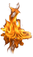 Realistic Fire Transparent Free Png - Transparent Background Flame Png