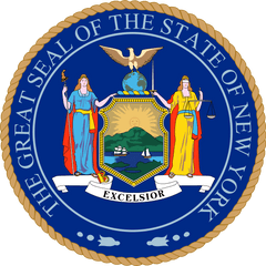 New York State Seal Png Svg Vector - Seal New York State Flag