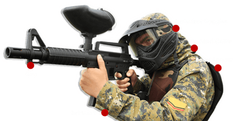 Paintball In Action - Cyprus Paintball Arena In Limassol Cyprus Aim A Paintball Gun Png