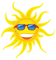 Sun Clipart Clear Background - Transparent Background Sun With Sunglasses Transparent Png