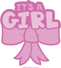 Png Transparent Its A Girl Clipar - Clipart Its A Girl