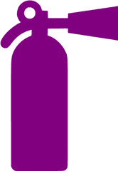 Purple Fire Extinguisher Icon - Fire Extinguisher Sign Png