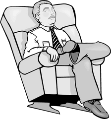 Person Clipart Line Transparent Free For - Kick Back Relax Png