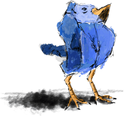 Download Hd Paperbird Sketch Started With A Crumpled Paper - Portable Network Graphics Png