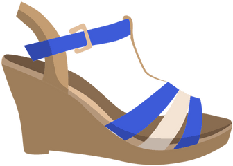 Buckle Heel Strap Sandal Open Toe Mule Spike - Sandals Flat Heels Png