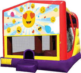 Extra Large Emoji Combo - Bouncing Sliding Climbing Pj Mask Bounce House Png