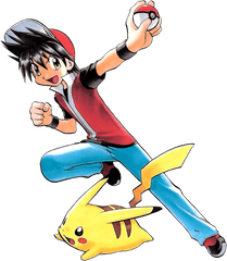 Download Red Pokemon Manga Png Image - Red Pokemon Manga