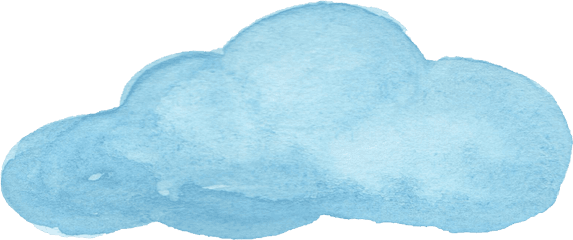 Clouds Clipart Banner - Water Color Cloud Png