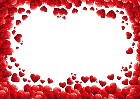 Valentines Border Day Red HQ Image Free - Free PNG