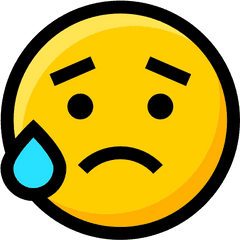 Smileys Ideogram Worried Feelings Interface Faces - Worried Png