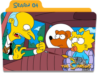 The Simpsons S04 Icon 512x512px - Simpsons Season 4 Folder Icon Png