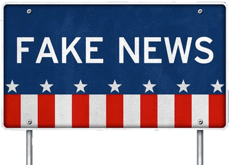 Fake News American Flag Transparent Png - Stickpng Traffic Sign