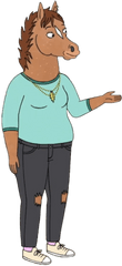 Hollyhock Bojack Horseman - Bojack Horseman Female Animal Characters Png