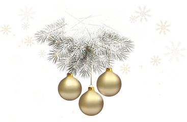 Free - Gold Christmas Bells Png