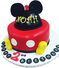 Download Mickey Mouse 2nd Birthday Cake - Birthday Cake Png 2nd Birthday Mickey Mouse Cakes