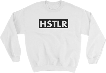 Hstlr White Sweatshirt - White Long Sleeve Shirt Png