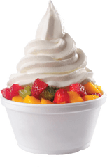 Strawberry Yogurt Png Clipart - Frozen Yogurt With Fruits