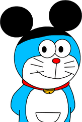 Download Mickey Mouse Ears Hat - Doraemon And Mickey Mouse Doraemon Dan Mickey Mouse Png