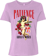 Floral Patience Ladies T - Guns And Roses Baby Clothes Png