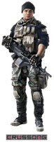 Battlefield Non Xbox Mercenary Commissioned Officer - Free PNG