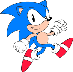 Fileclassic Sonic Walksvg - Sonic Retro Sonic 2d Png