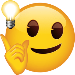 Emoji U2013 The Official Brand Face With Bright Idea Fitz 0 - Clever Emoji Png