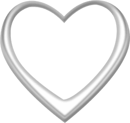 Heart Metal Locket Png Clipart - Transparent Background Silver Heart Png