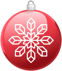 Shiny Red Christmas Ornament Icon - Transparent Christmas Ornament Icon Png