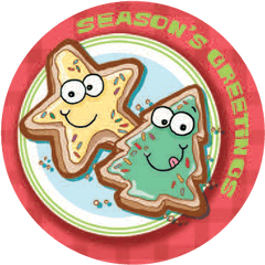 Christmas Cookies Dr Stinky Scratch - Nsniff Stickers Scratch And Sniff Christmas Stickers Png