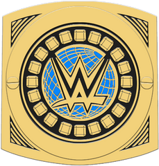 New Wwe Intercontinental Championship With Blue Globes - Wwe Imgur Custom Championship Png