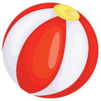 Ball Beach Red Free PNG HQ