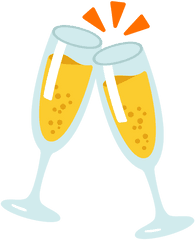 Champagne Glass Wine New Year Emoji - New Years Eve Emoji Png