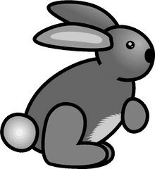 Clipart Rabbit Garden Transparent Free For Download - Rabbit Clip Art Gif Png